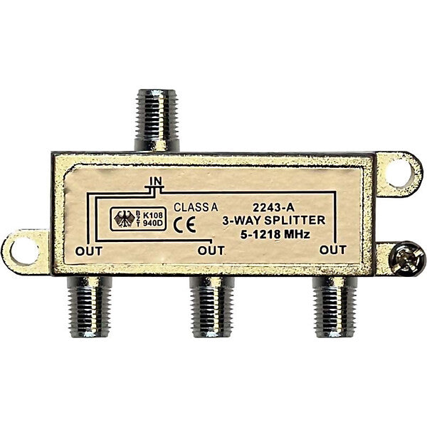 Kreiling F-Verteiler 3fach 5-1218MHz Class A VT 2243